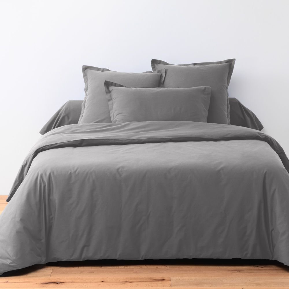Bolster Case 85x185 cm Cotton Anthracite