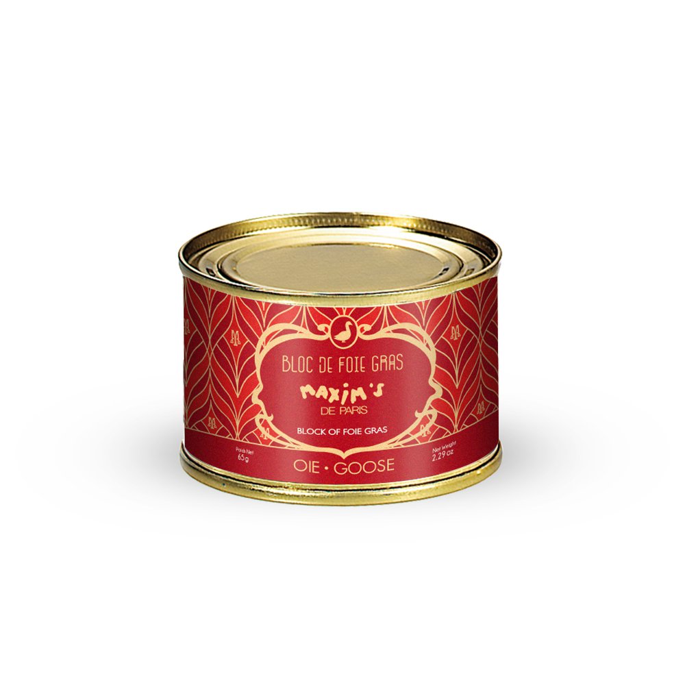 Blok ganzenlever - Rond blik 65 g