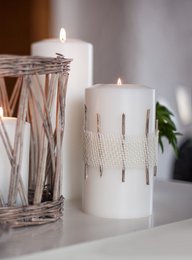 Grzech! Dzieci Tealight Permanent Candle Classic Warm White ∅ 10 cm