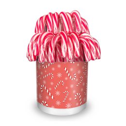 Candy cane rød hvid 28g