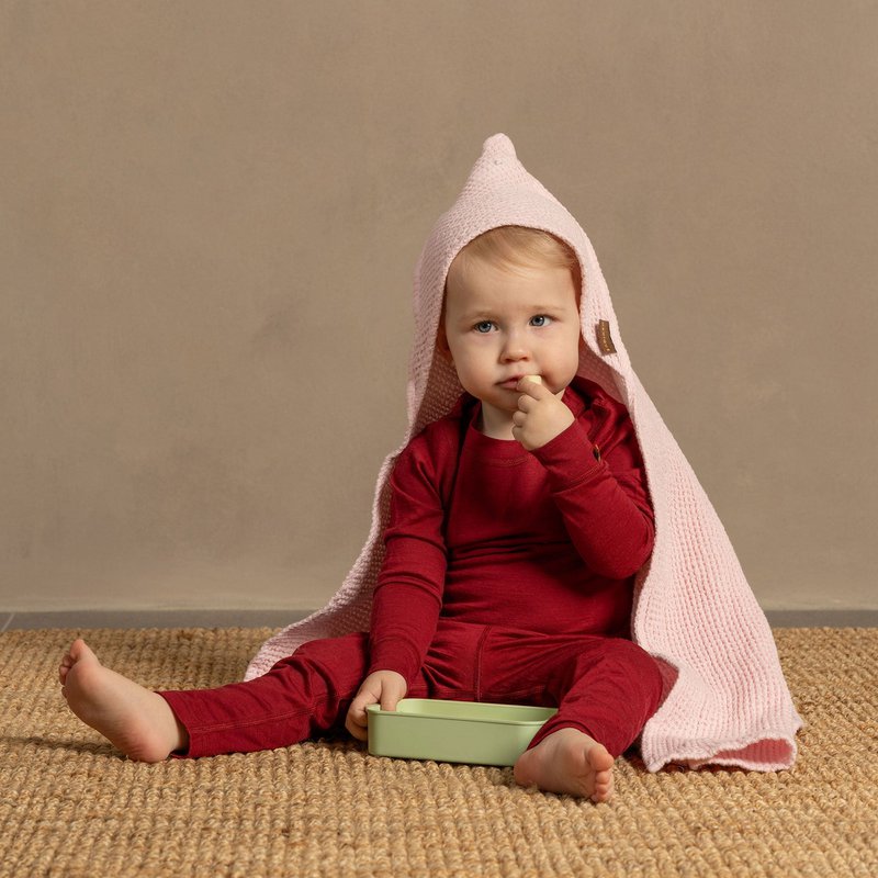 Waffle Baby Towel with Hoodie