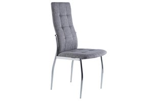 DIANA ESSZIMMERSTUHL GRAUER STOFF / CHROM OK1104