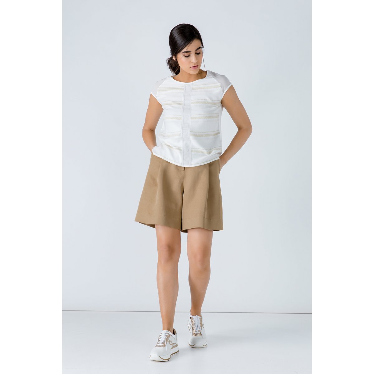 Pantalones cortos jacquard