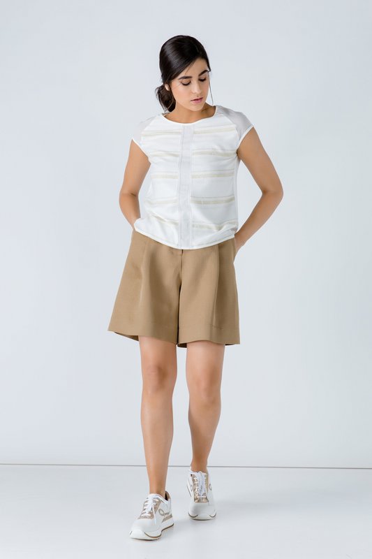 Pantalones cortos jacquard