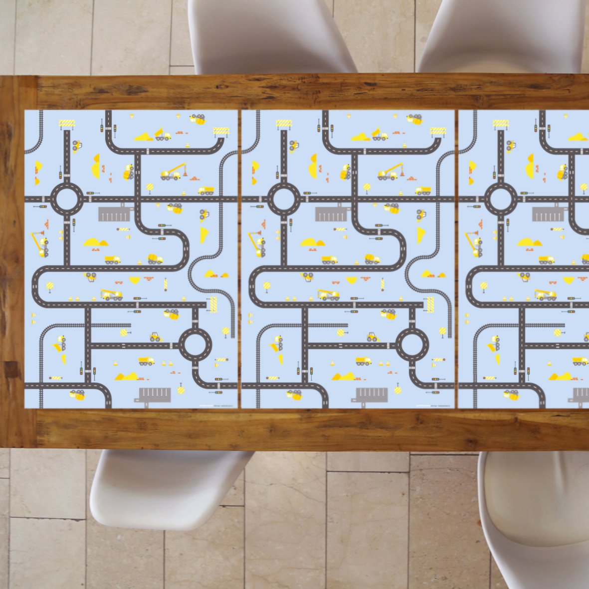 Geschenkpapier Baustelle Bob