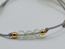 Bracciale con pietre preziose prehnite