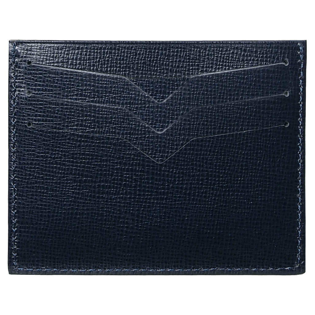 Saffiano Kreditkartenetui Blau