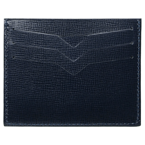 Saffiano Kreditkartenetui Blau