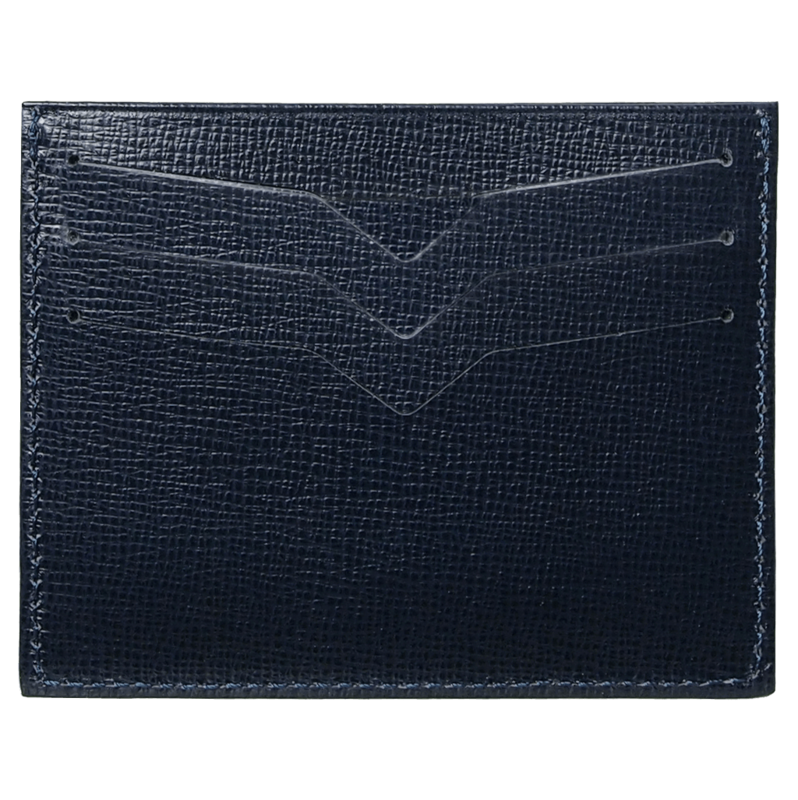 Saffiano Kreditkartenetui Blau