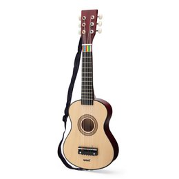 Guitare jouet en bois - Naturel