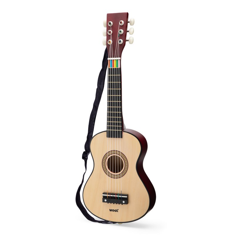 Guitare jouet en bois - Naturel