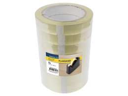 Adhesive tape Raadhuis 19mm x 66m PP transparent shrink a 8 roll low noise