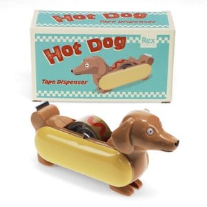 Tape -dispenser met tape rol - hotdog