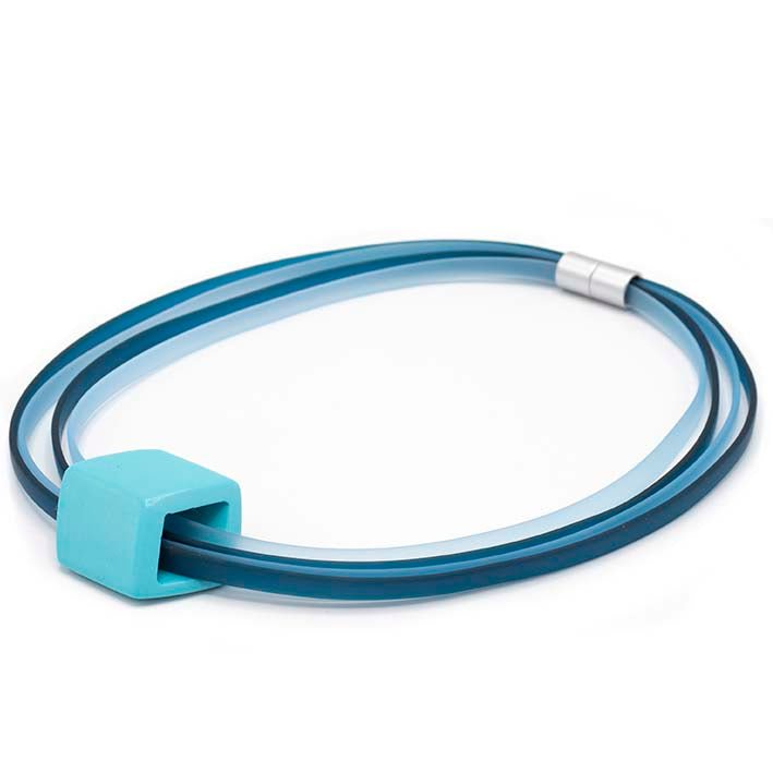 Cadena de goma 4 líneas Ribbon , skyhigh