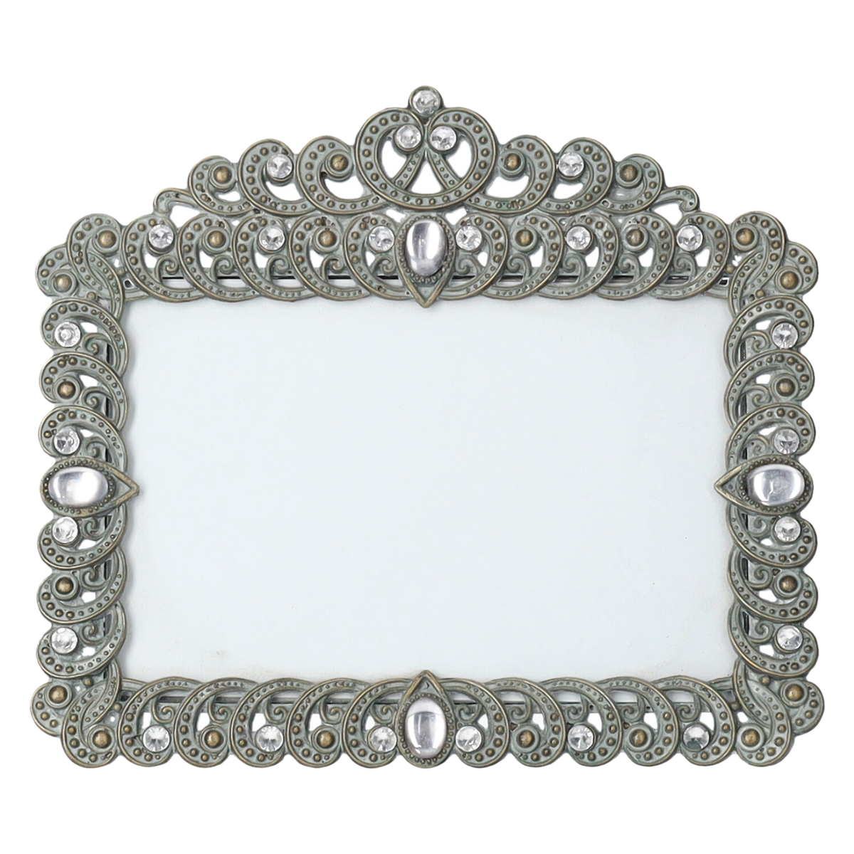 Decorative photo frame with rhinestones and drops 16x18 cm