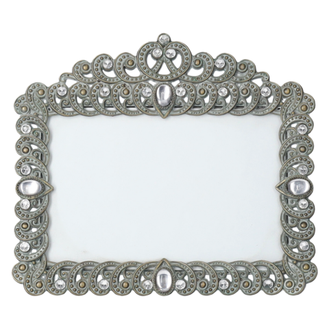 Decoratieve fotolijst met strass steentjes en druppels 16x18 cm