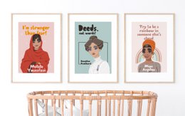 Malala Yousafzai - Kunsttryk til børneværelset (A4)