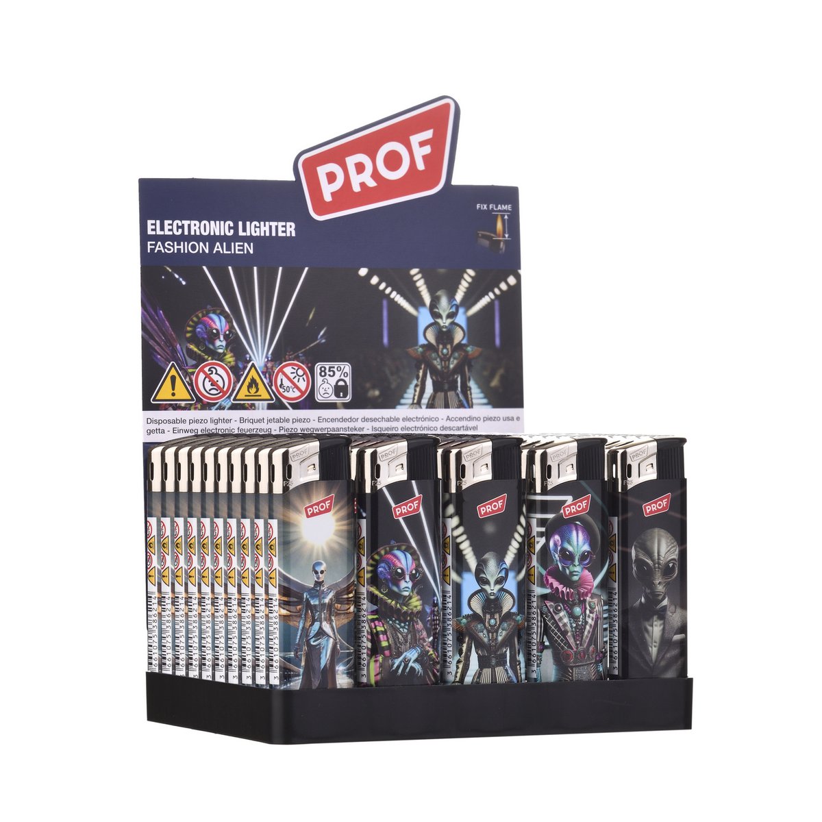 Briquet Électronique PROF Fix Flame Fashion Alien