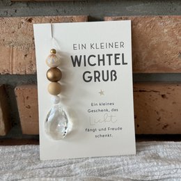 Sun catcher with card | Secret Santa gift with greeting card A6 - handmade