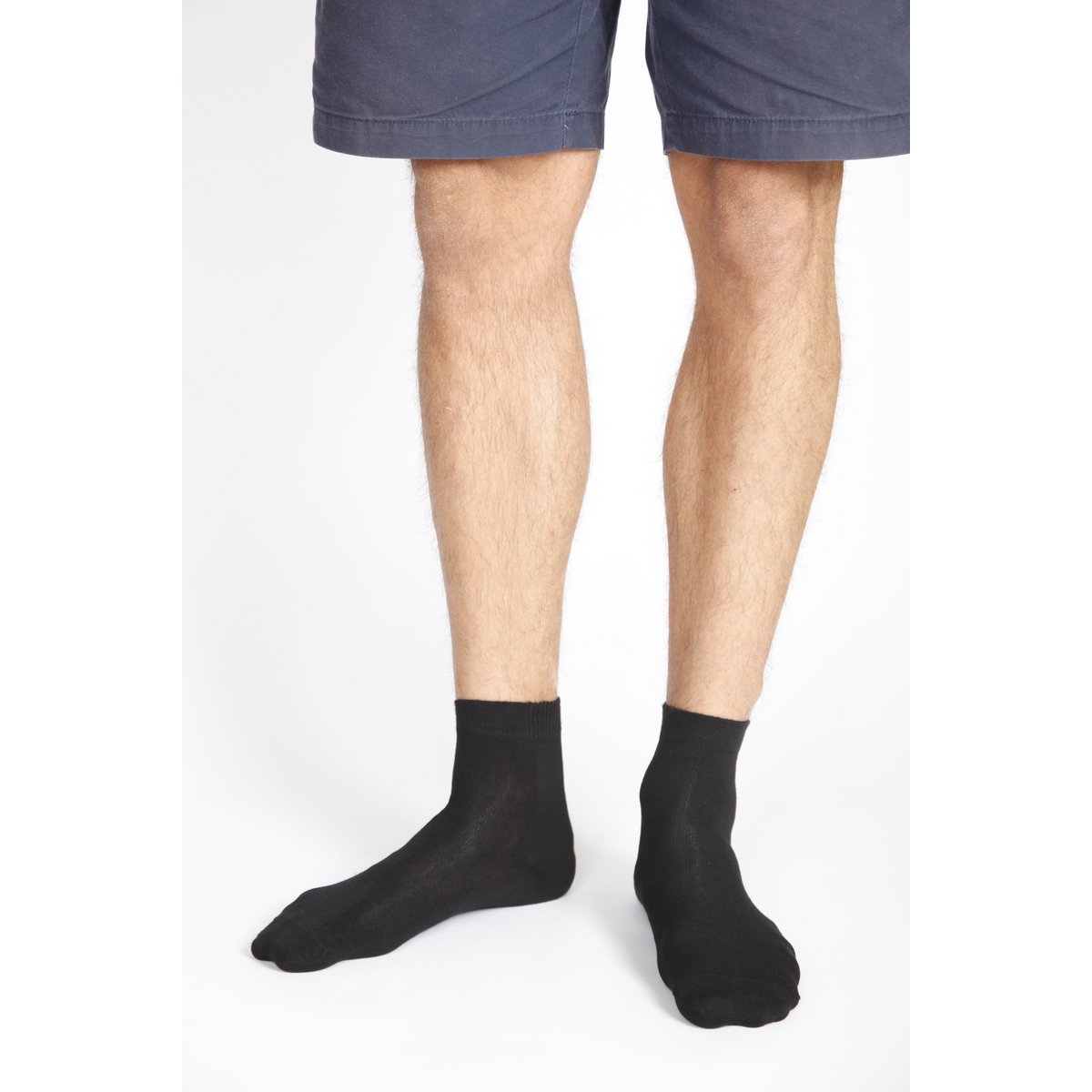Chaussettes noires en viscose de bambou ALEX