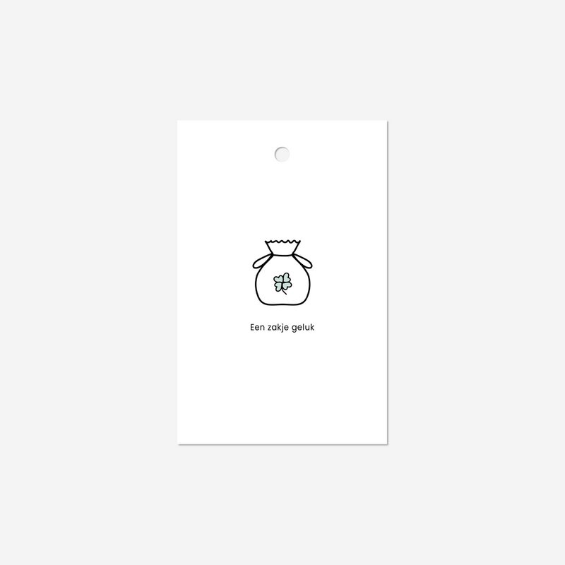 Cadeau label | Zakje geluk