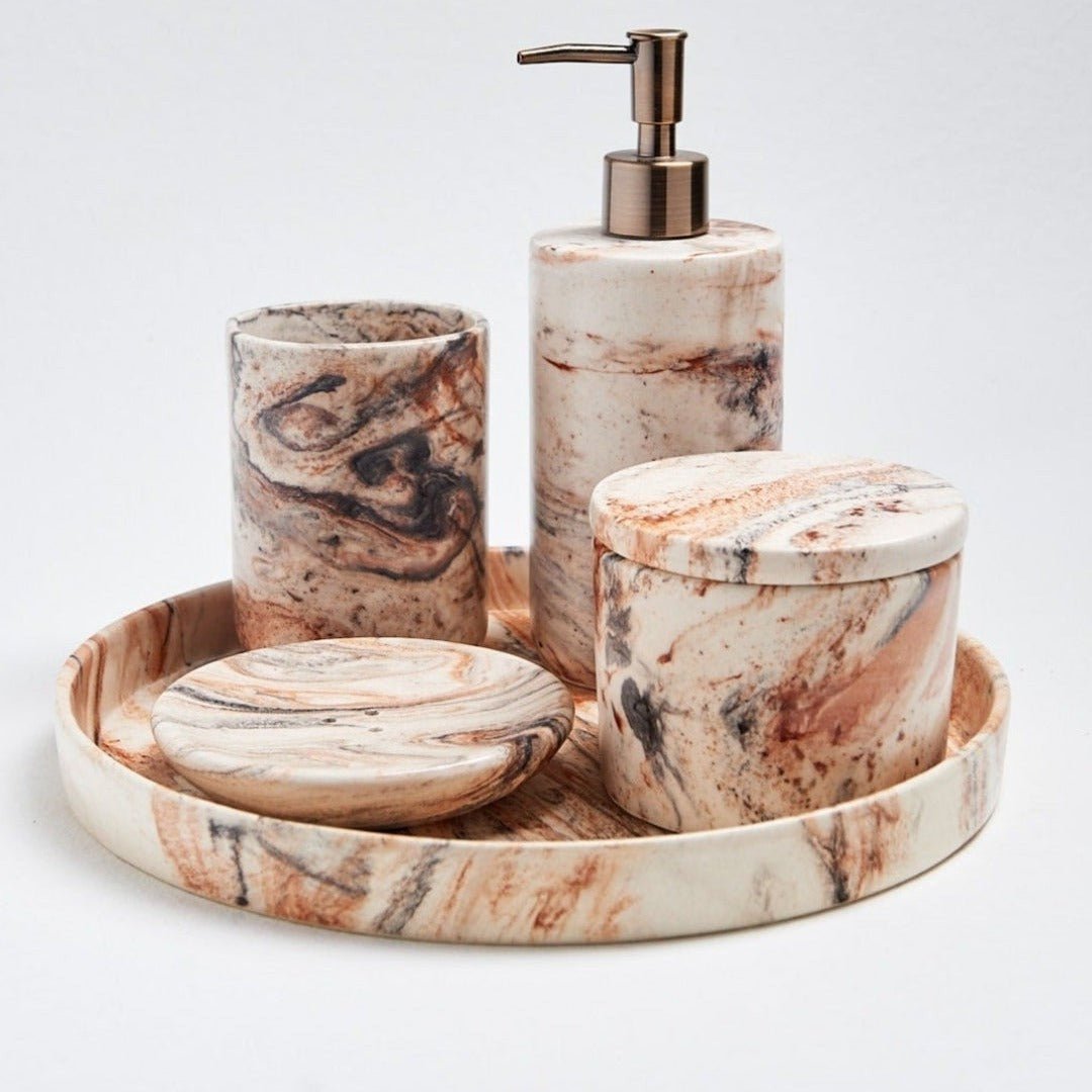 Marble Round Tray 28cm
