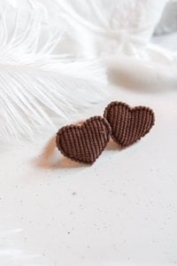 Rubber bands | Cozy Hearts - Brown