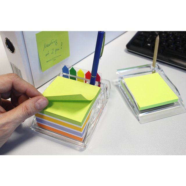 Info notes 75x75mm assorted Color Mix block of 450 sheets lime, white, gold, violet, orange