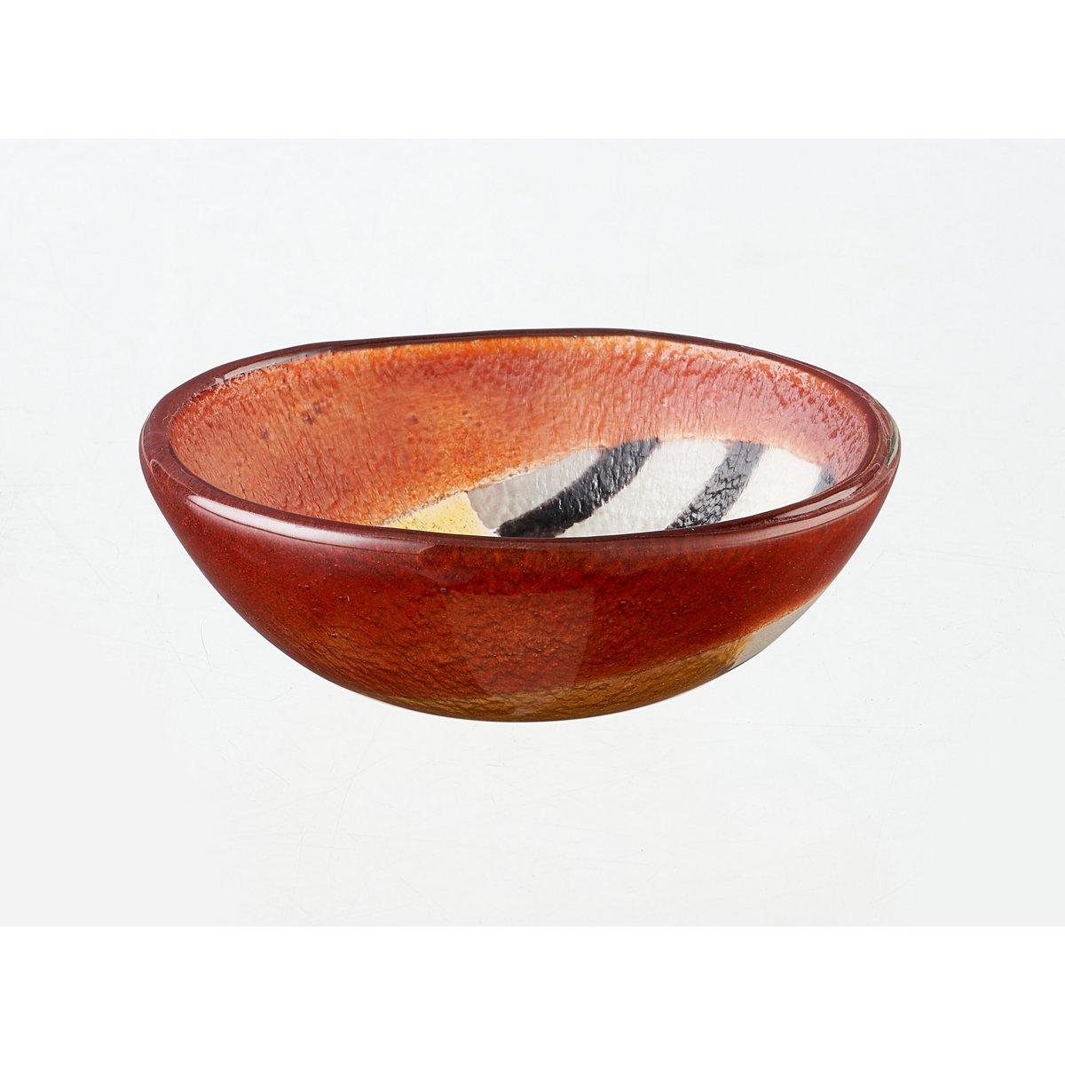 Safari Bowl Tray 12x5 Black, Brown & Yellow