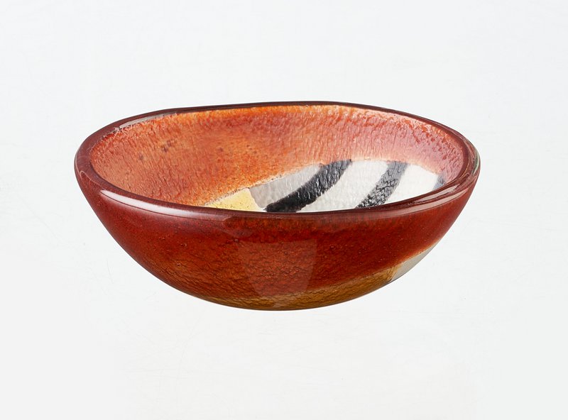 Safari Bowl Tray 12x5 Black, Brown & Yellow