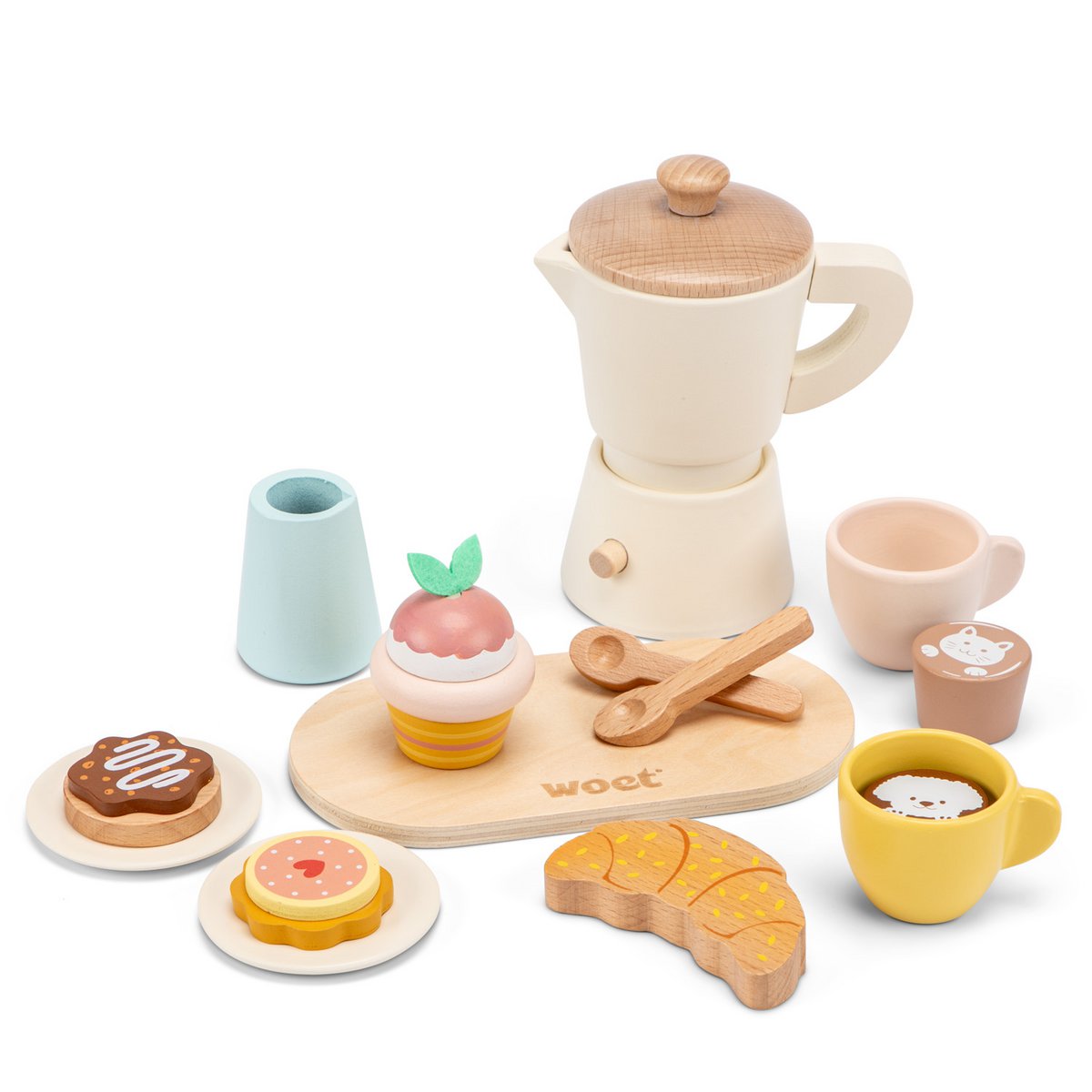 Houten percolator koffie speelset