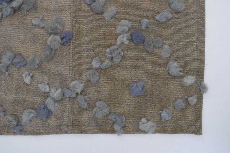 Alfombra Ibiza Celeste - Beige 125 x 100cm
