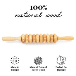 Houten Cellulite Massage Body Roller Lymfedrainage Massager Maderotherapie