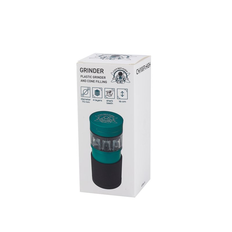 Plastic grinder with cone filler – CHAMP HIGH