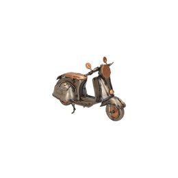 Rollermodell aus Blech mit Metalleffekt, 11 x 3 x 7 cm