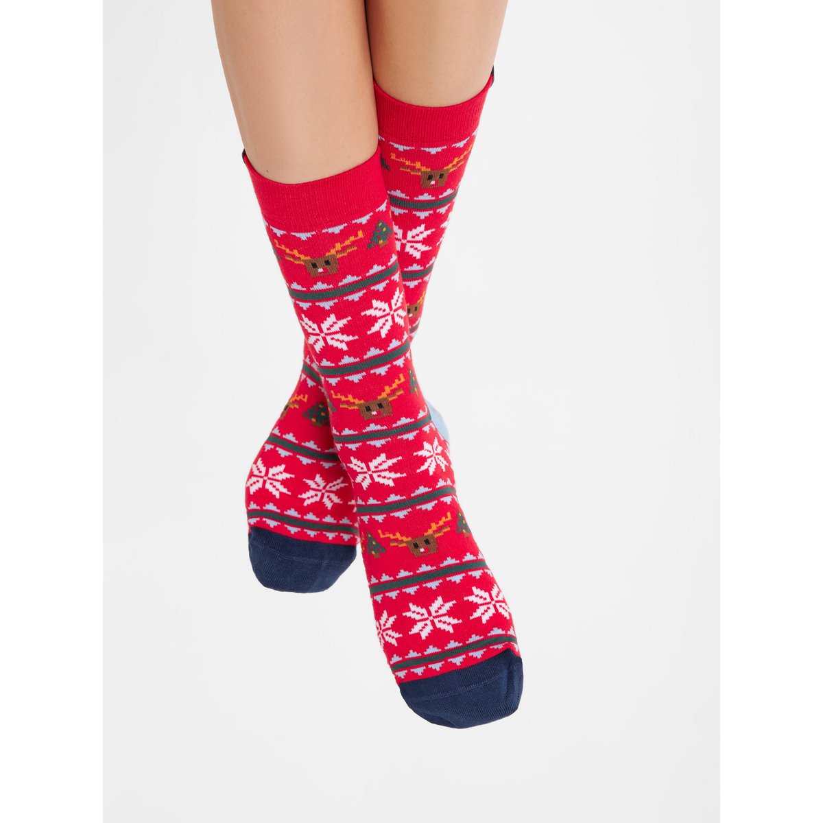Organic socks XMas - Colorful socks with a Christmas pattern