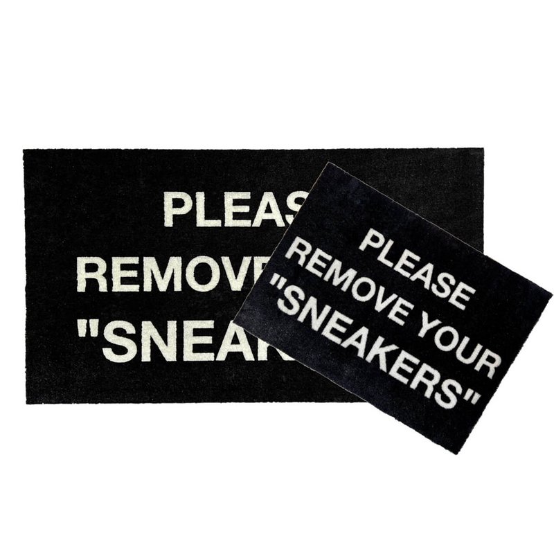 Sneaker alfombra / felpudo - PLEASE REMOVE SNEAKERS - negro