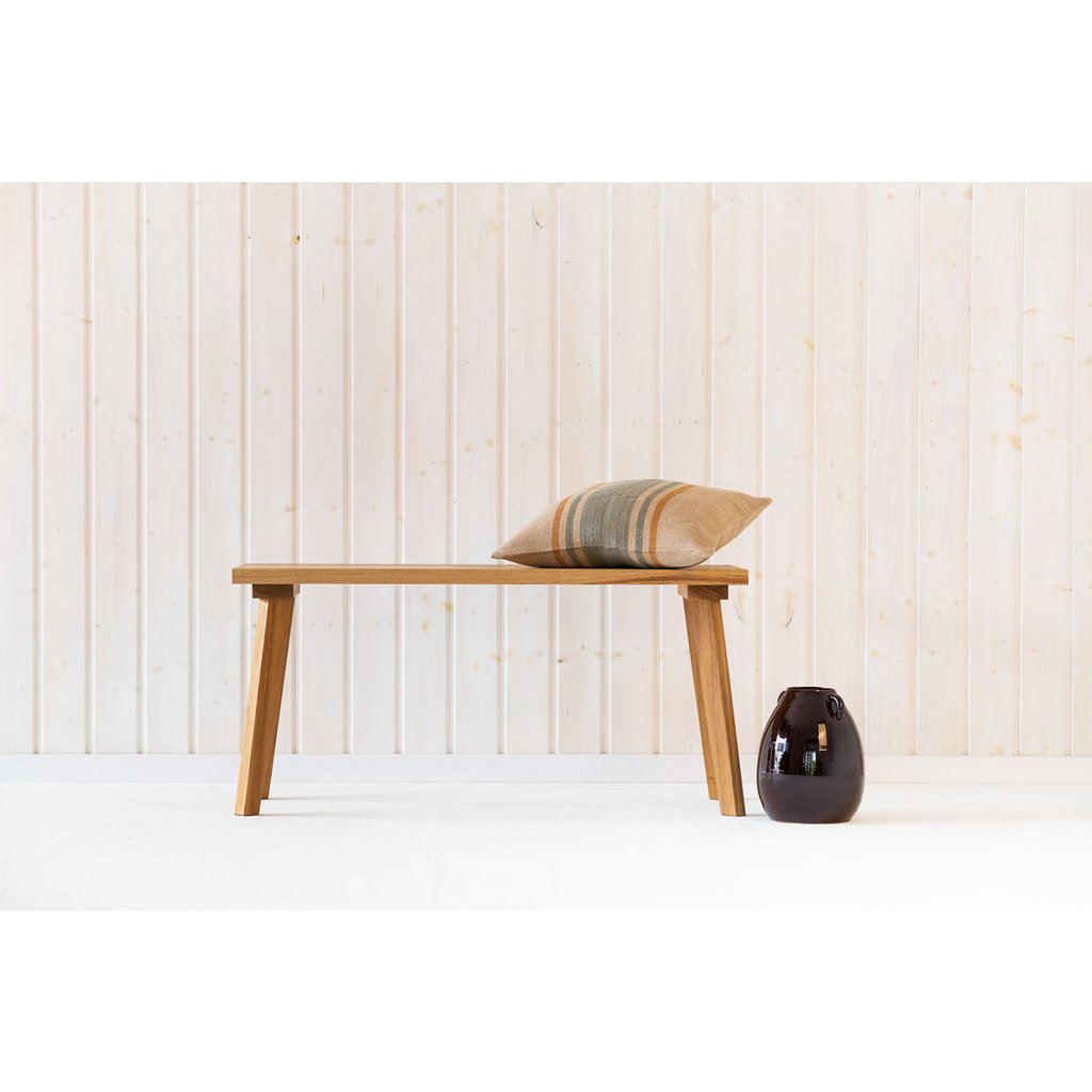 Holzbank BENT aus Eiche 100 cm