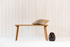 Houten bank BENT van eikenhout