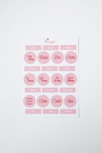 Stickervel - Teksten