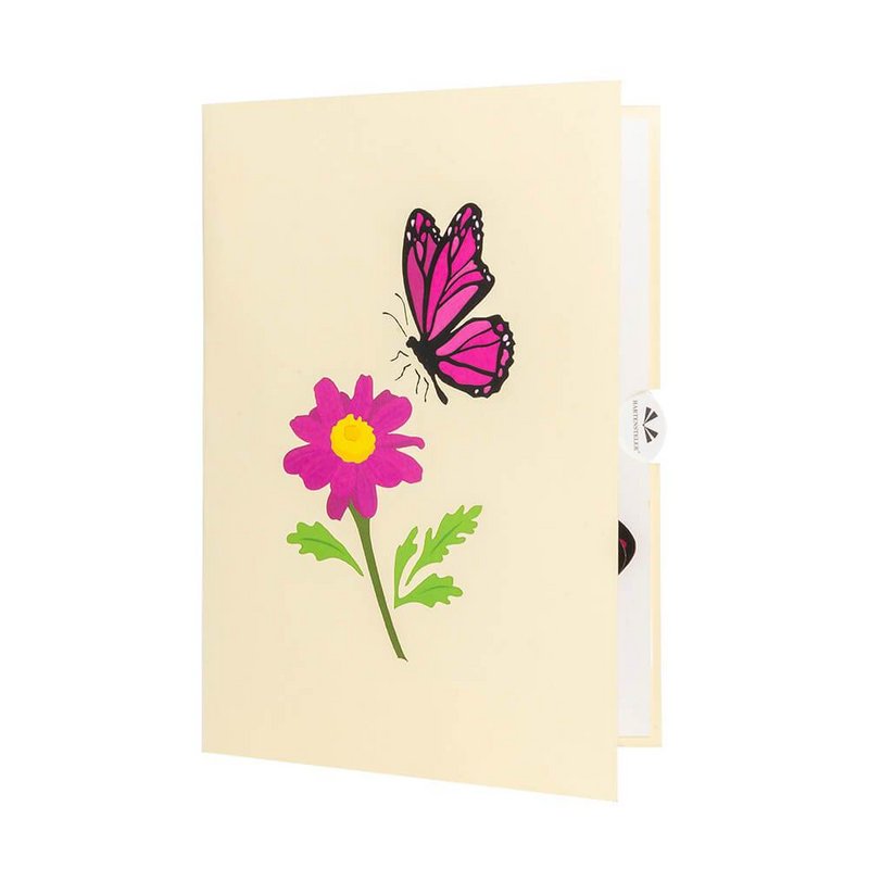 Kartka wyskakująca motyl