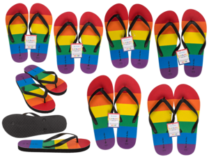 Slippers-set, regenboog, trots