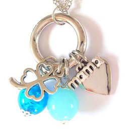 Mama sans cou Argent & Aqua