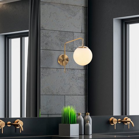 Viran 10945 Glass Wall Lamp