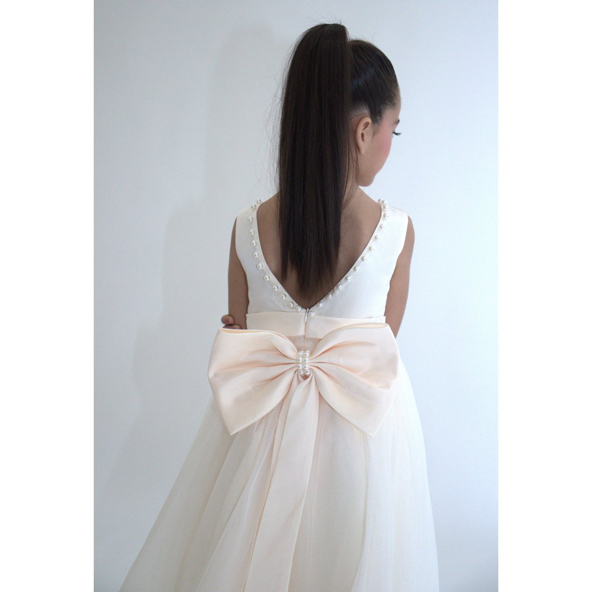 Vestido formal ANABELLA - Melocotón