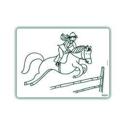 Set de table recolorable Hop horse hop