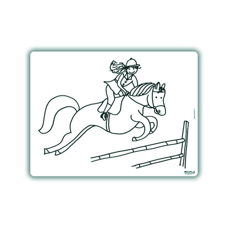 Set de table recolorable Hop horse hop