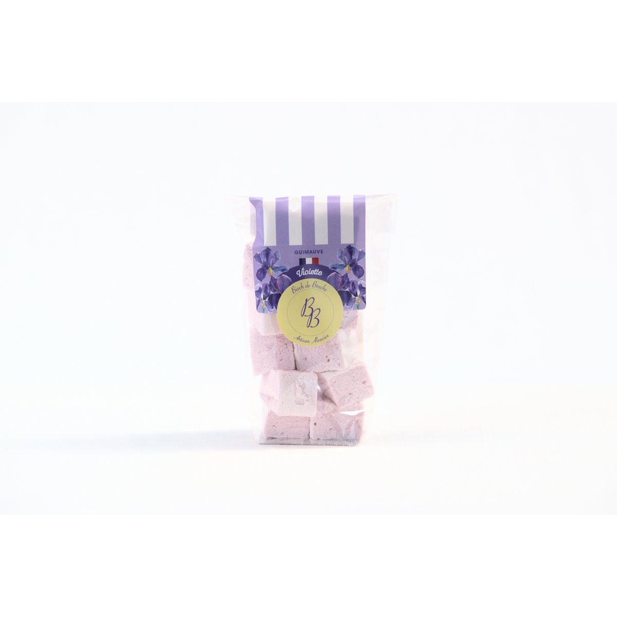 Handgemachte violette Marshmallows (50g-Beutel)