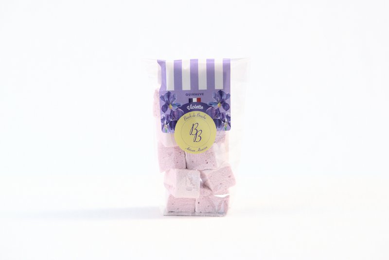 Marshmallow viola fatti a mano (sacchetto da 50g)