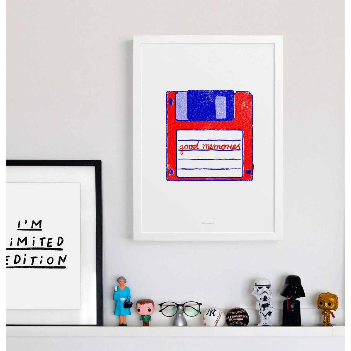 Disketten-Wand-Kunstdruck